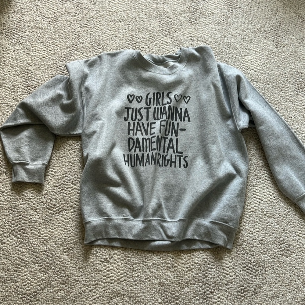 Never worn grey sweatshirt